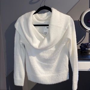 HM fuzzy cowl neck sweater